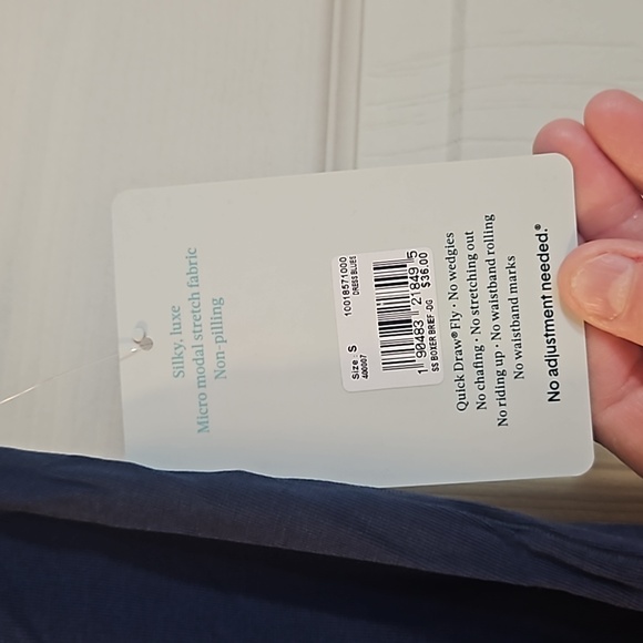 Tommy John Men’s Second Skin 8" Boxer Briefs: BLUE: NEW WITH TAGS: SIZE S - Picture 2 of 6